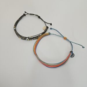 Pura Vida 2 stackable bracelets multi color